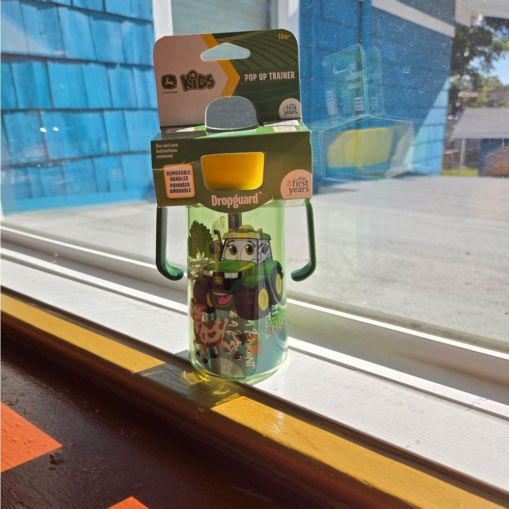 Kids Pop Up Trainer Cup with Tractor Design
